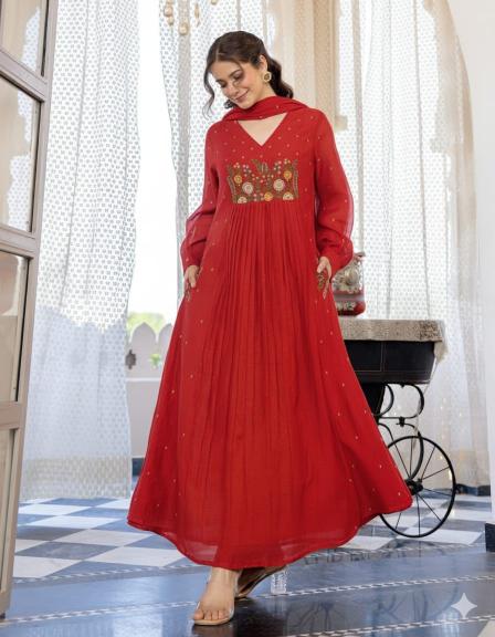 Jaipuri anarkali 3pcs wholesale kurti in vadodara